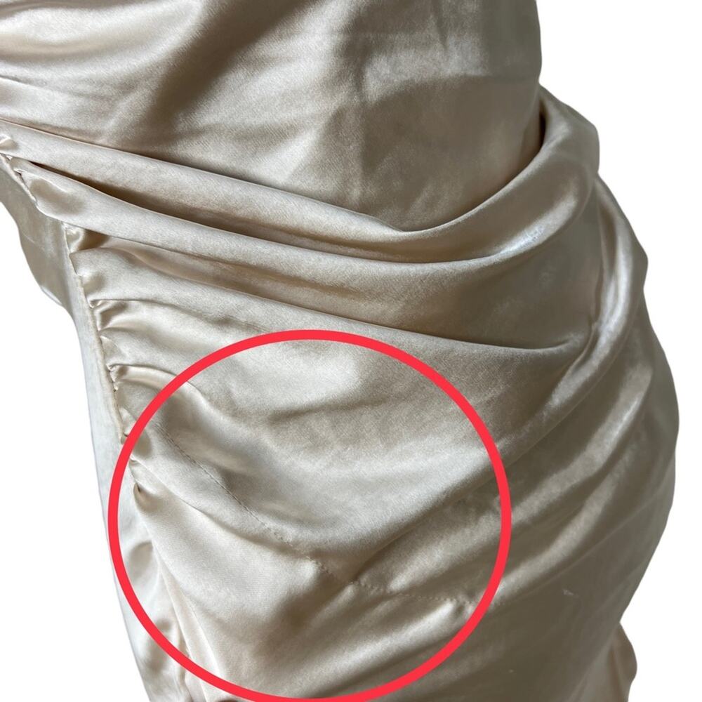 Hunnie Mini Dress in Creme Line & Dot Revolve Size small NWT - Picture 13 of 13